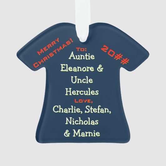 2013 Ugly Sweater v2 (Personalisiert) Ornament (Rückseite)