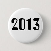 2013 Weiß-Knopf mit schwarzer Beschriftung Button (Vorderseite)