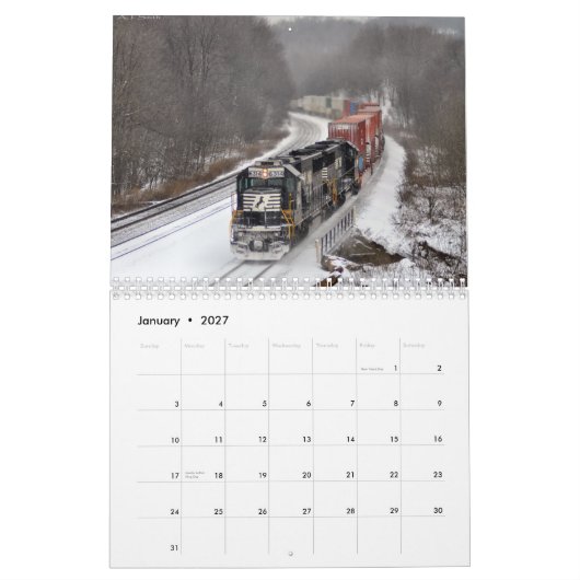 2013 Züge Pennsylvania-Kalender Kalender (Jan 2027)