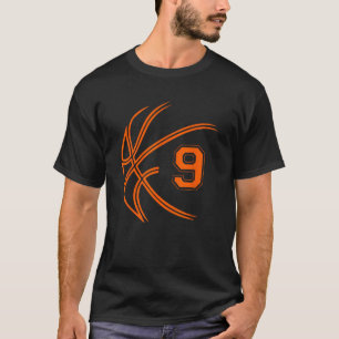 2014 9. Geburtstag Basketball Neun 9 Jahre alte Ju T-Shirt