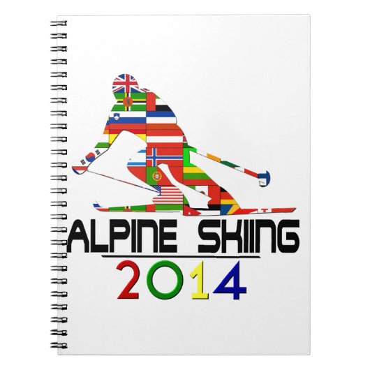 2014: Alpines Skifahren Notizblock (Vorderseite)