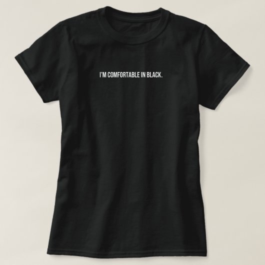 2014 Ästhetik - Ich bin mit schwarzem T-Shirt wohl (Design vorne)