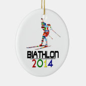 2014: Biathlon Keramik Ornament (Rechts)