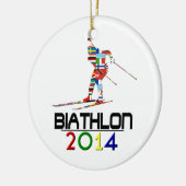 2014: Biathlon Keramik Ornament (Links)