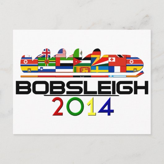 2014: Bobsled Postkarte (Vorderseite)