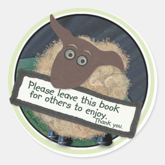 2014 Buchkleber Runder Aufkleber (Vorderseite)