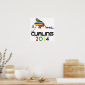 2014: Curling Poster (Küche)