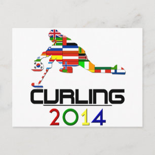 2014: Curling Postkarte