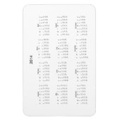 2014 Erstellen Sie Ihren eigenen Kalender Magnet (Vertikal)