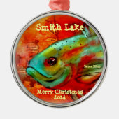 2014 Fisch-Weihnachtsverzierung "Smith See " Ornament Aus Metall (Vorne)