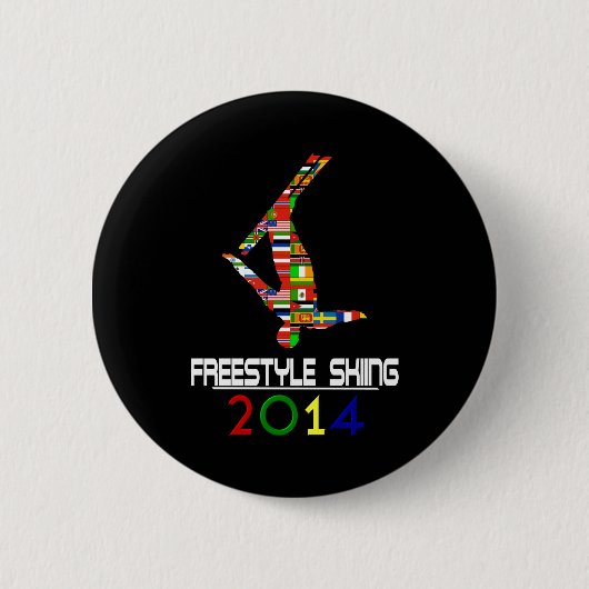 2014: Freistil-Skifahren Button (Vorderseite)