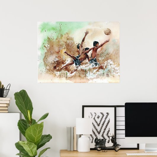 2014 Fußball-Jungs Fußball-Fans Print by Vimal Poster (Heimbüro)