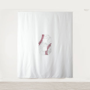 2014 Geburtstag 8. 8. Jahr Altes Baseball-Geschenk Wandteppich