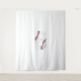 2014 Geburtstag 8. 8. Jahr Altes Baseball-Geschenk Wandteppich