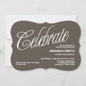 2014 Grad Girly Foto Graduation Party - Einladung (Rückseite)