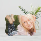 2014 Grad Girly Foto Graduation Party - Einladung (Stehend Vorderseite)