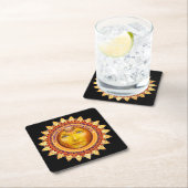 2014 Greensboro Summer Solstice Festival Keepake Rechteckiger Pappuntersetzer (Vor Ort)