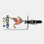 2014: Hockey Gepäckanhänger (Vorderseite horizontal)