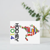 2014: Hockey Postkarte (Stehend Vorderseite)