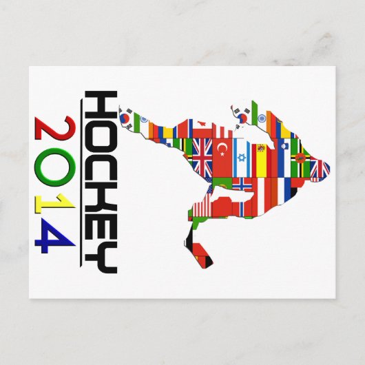 2014: Hockey Postkarte (Vorderseite)