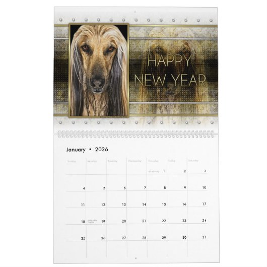2014 Hunde durch den Feiertags-Kalender Kalender (Jan 2026)