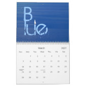 2014 in Farben Kalender (Mär 2027)