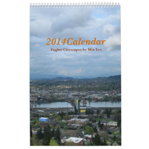 2014 Kalender  Fuglee Cityscapes durch minimales