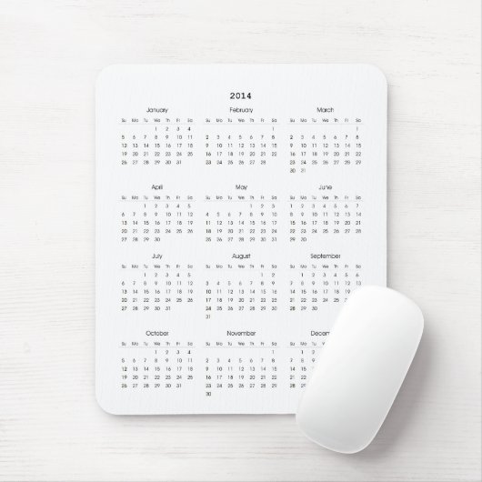 2014 Kalender-Geschenke Mousepad (Mit Mouse)