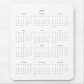 2014 Kalender-Geschenke Mousepad (Vorne)