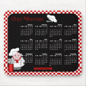 2014 Kalender Maus Pad-Koch Wantabe Mousepad (Vorne)