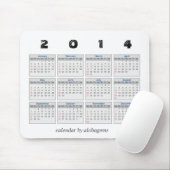 2014 Kalender Mousepad (Mit Mouse)