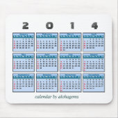 2014 Kalender Mousepad (Vorne)