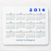 2014 Kalender Mousepad einfach (Vorne)
