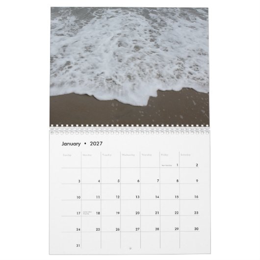 2014 Kalender-Strände Kalender (Jan 2027)