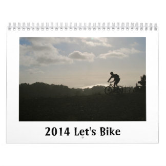 2014 lassen Sie uns Kalender radfahren