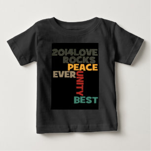 2014 Liebe Rocks Peace Art Print Baby T-shirt