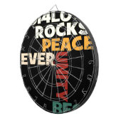 2014 Liebe Rocks Peace Art Print Dartscheibe (Vorderseite rechts)