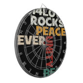 2014 Liebe Rocks Peace Art Print Dartscheibe (Vorderseite Links)