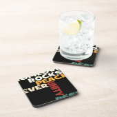 2014 Liebe Rocks Peace Art Print Getränkeuntersetzer (Rechte Seite)