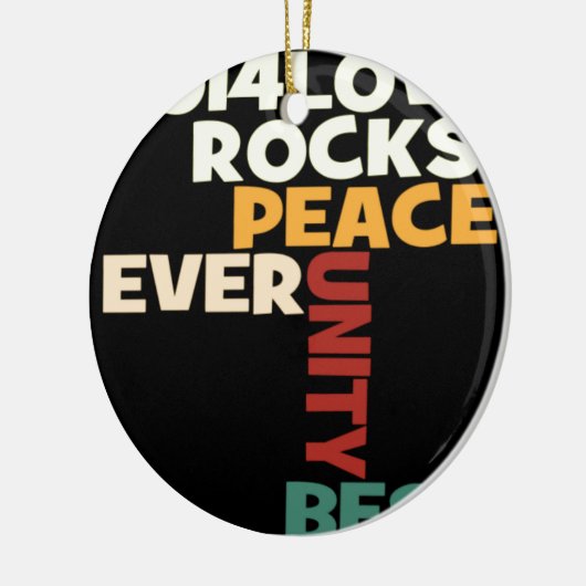 2014 Liebe Rocks Peace Art Print Keramik Ornament (Links)