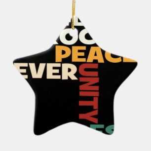 2014 Liebe Rocks Peace Art Print Keramik Ornament