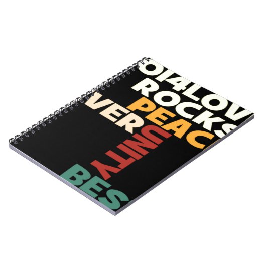 2014 Liebe Rocks Peace Art Print Notizblock (Linke Seite)