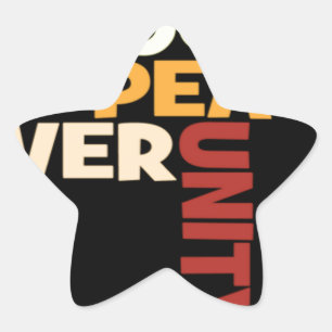 2014 Liebe Rocks Peace Art Print Stern-Aufkleber