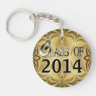 2014 oder jedes Jahr und Name Silver Gold Class-Sc Schlüsselanhänger