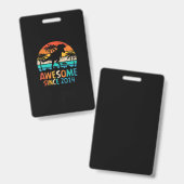 2014: Phantastische Gefärbte Krawatte zum Geburtst Ausweis (Vorder- & Rückseite)