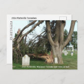 2014 Platteville, Tornadoes Memorabilia Postcard Postkarte (Vorne/Hinten)