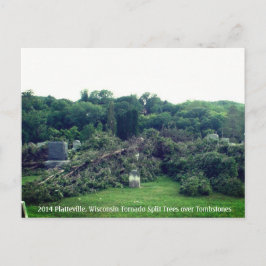2014 Platteville, Tornadoes Memorabilia Postcard Postkarte