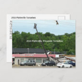 2014 Platteville, Tornadoes Memorabilia Postcard Postkarte (Vorne/Hinten)