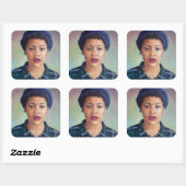 2014 QUADRATISCHER AUFKLEBER (Blatt)