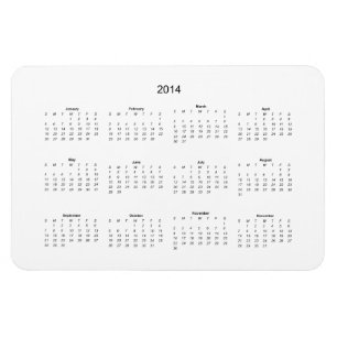 2014 schaffen Sie es sich Kalender Magnet